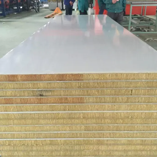 Paneles para salas blancas de lana de roca